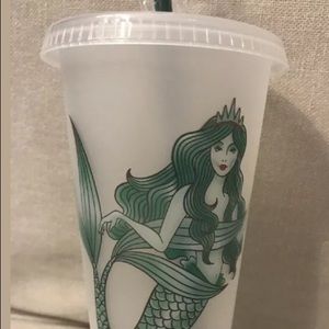 Starbucks siren mermaid plastic cold cup